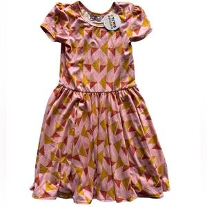 Dot Dot Smile Girl’s 5/6 Geometric Triangle Print Dress